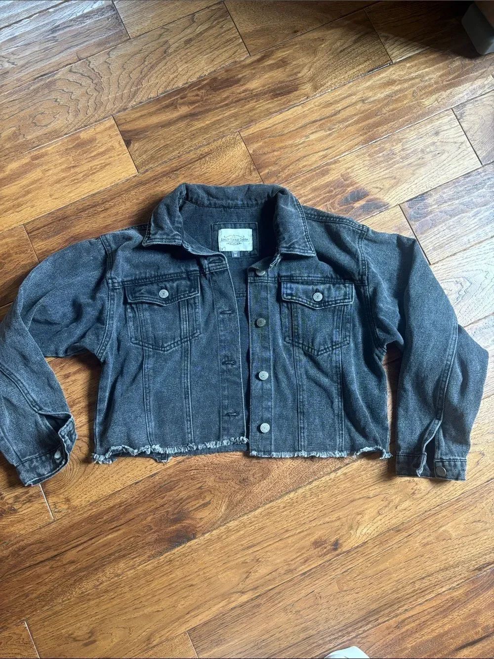 Ashley-Vintage Charm Grey Denim Jacket